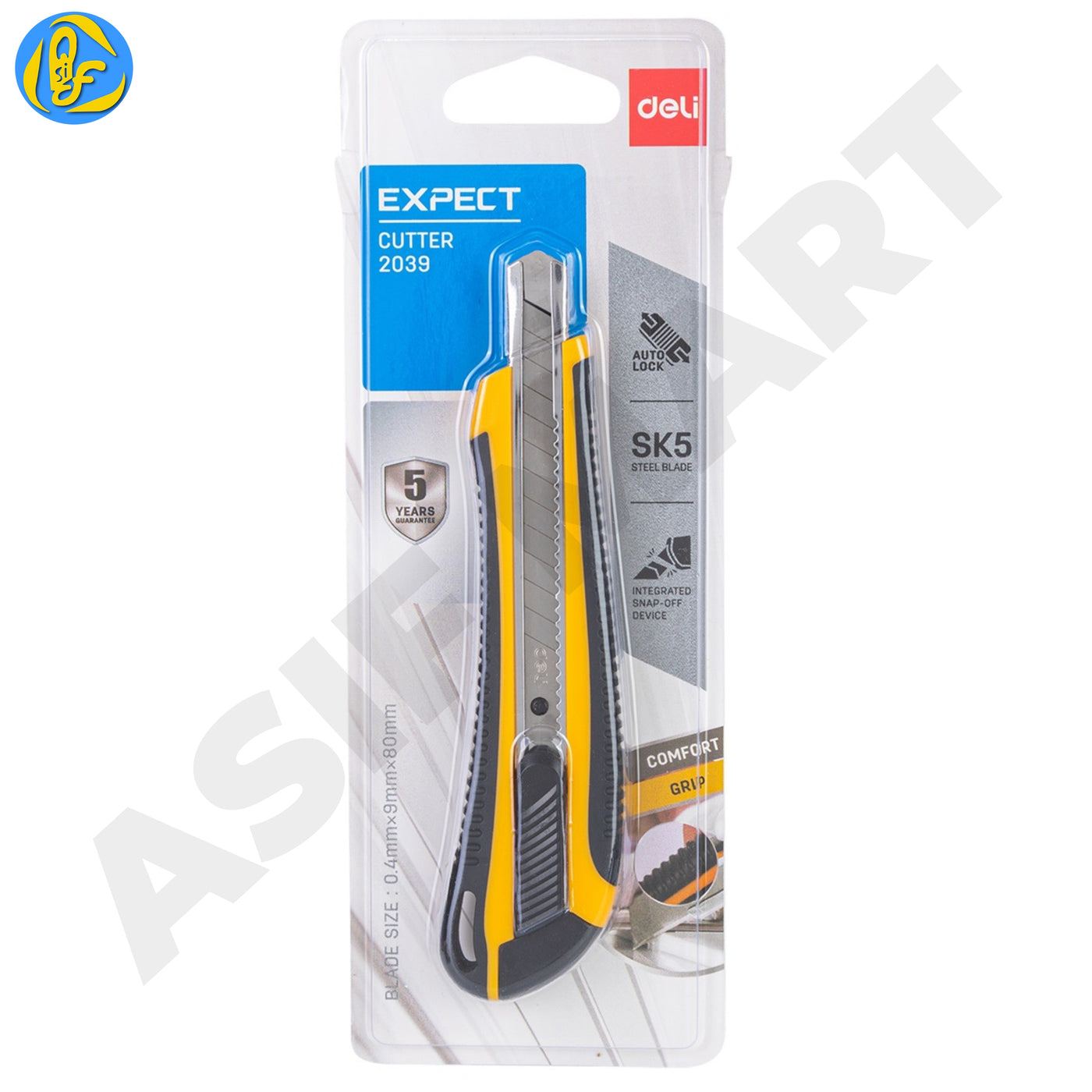 Deli E2039 Utility Knife Paper Cutter 9mm