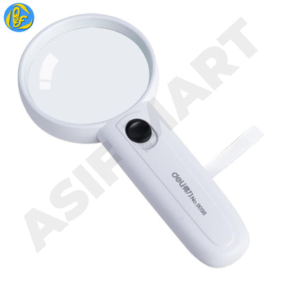 Deli E9098 Magnifying Glass 60mm with LED Light