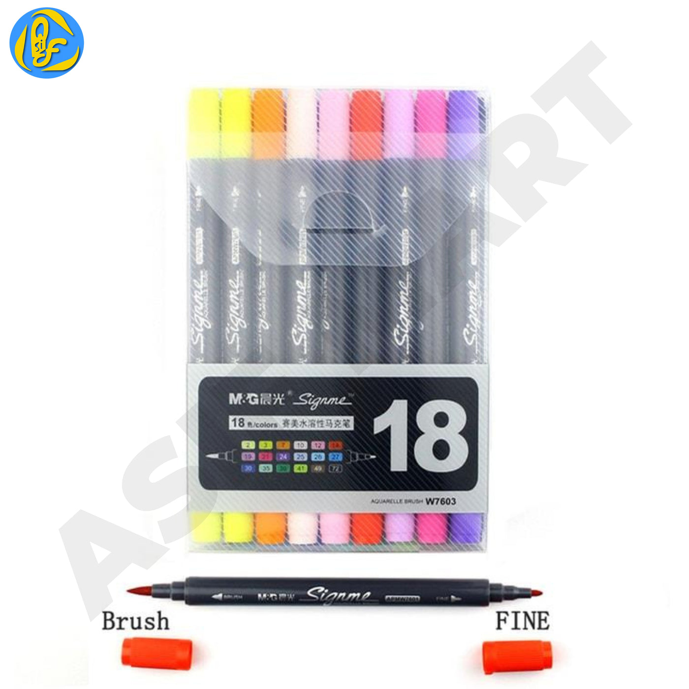 M&G APMW760 All Signme Professional Dual Tip Watercolour Brush Markers