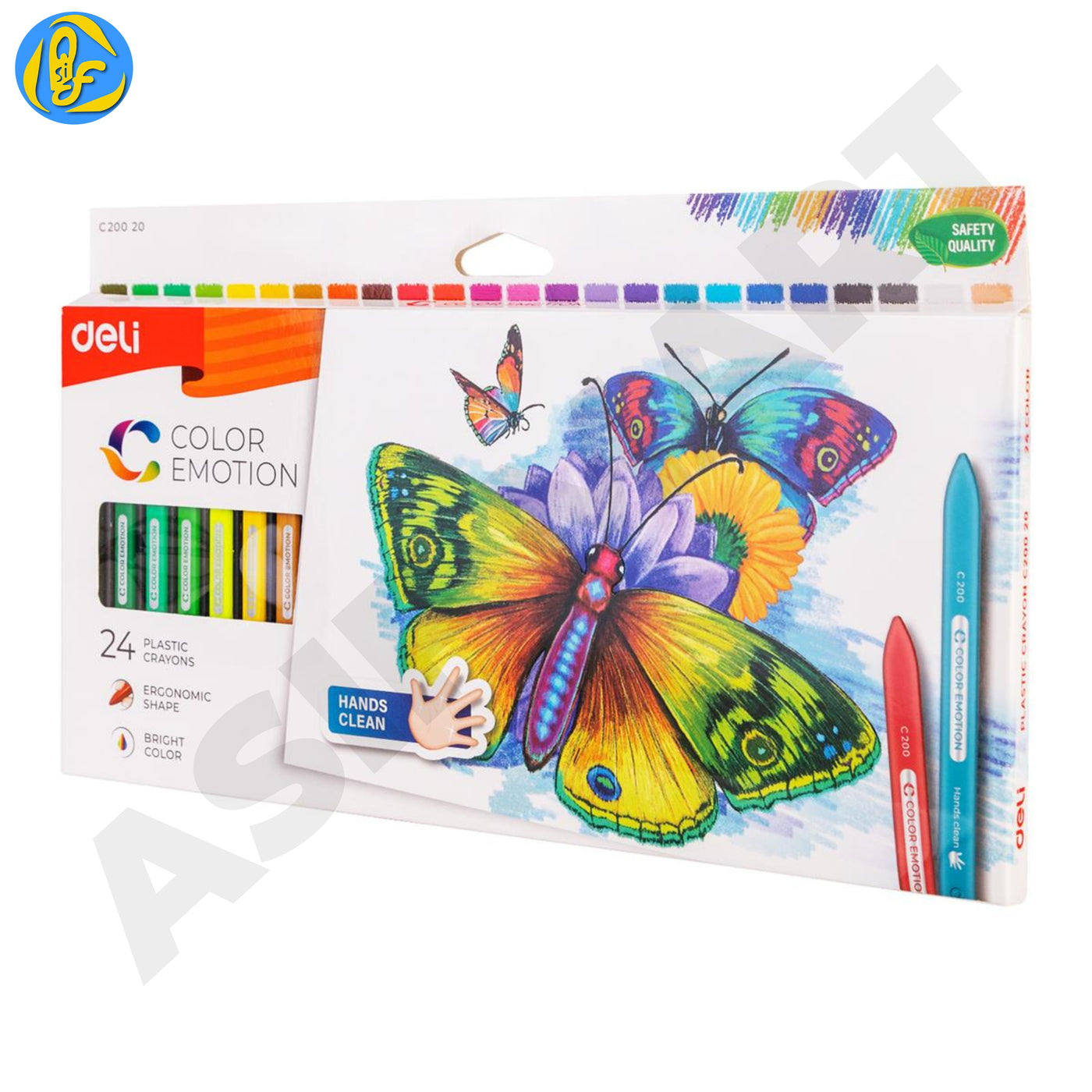 Deli EC200 Color Emotion Plastic Crayons