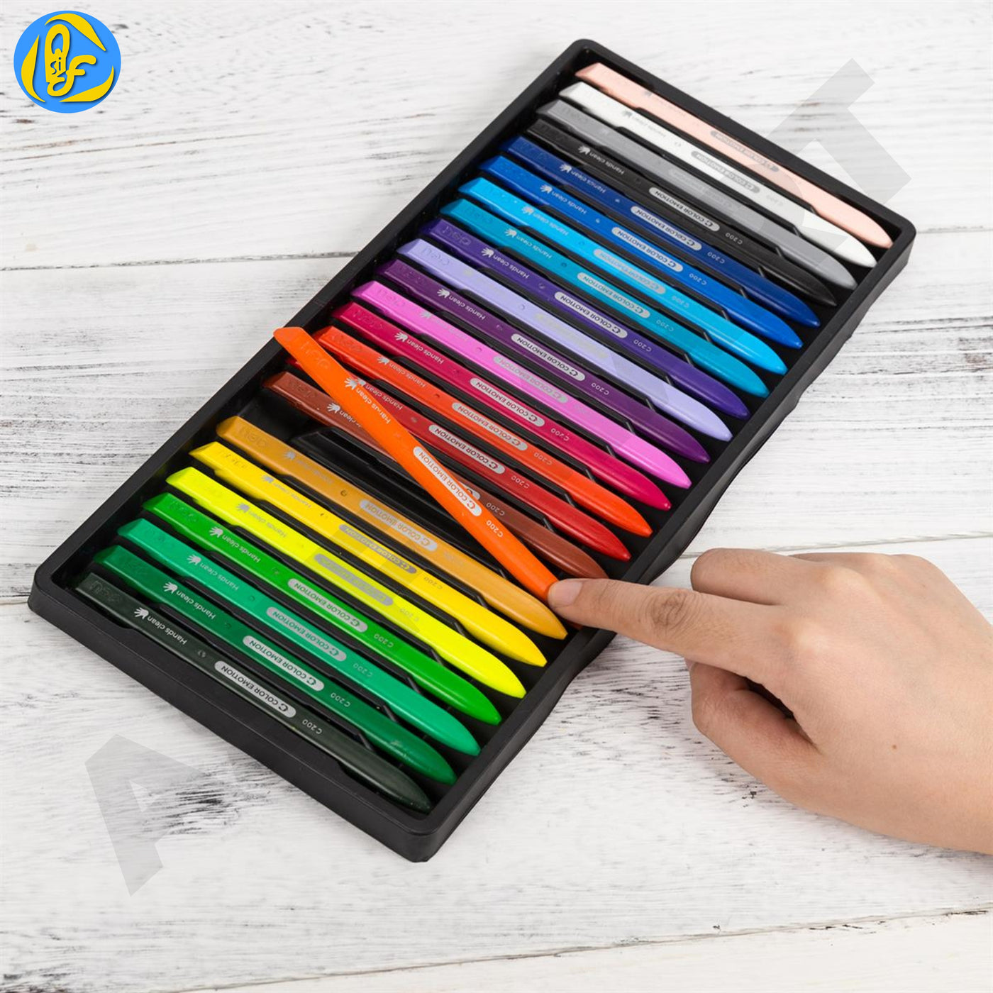 Deli EC200 Color Emotion Plastic Crayons