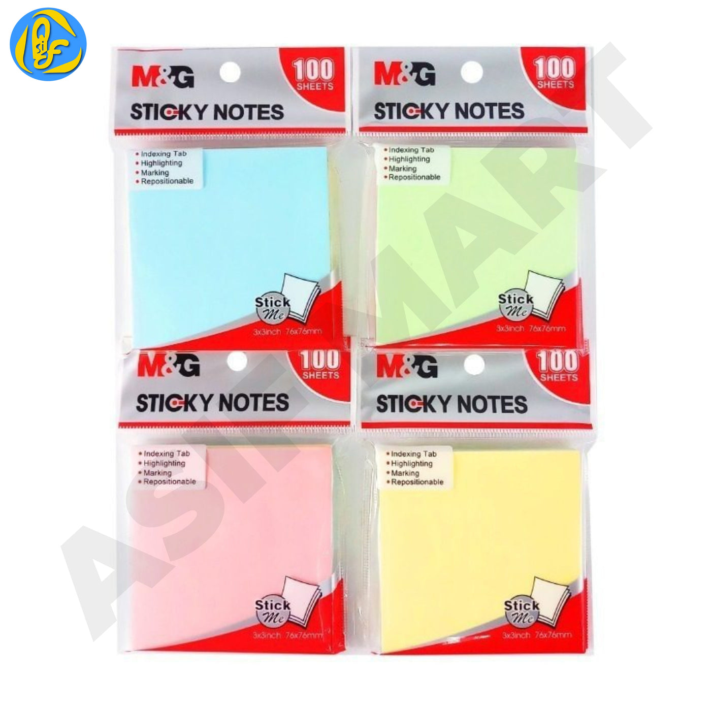 M&G YS-386 Sticky Note Pack Of 100Sheets