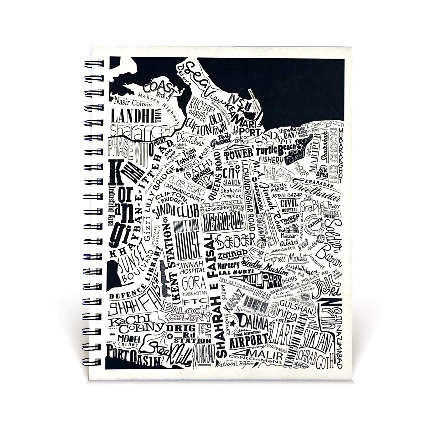 Karachis’ Birds Eye View Spiral Notebook A4