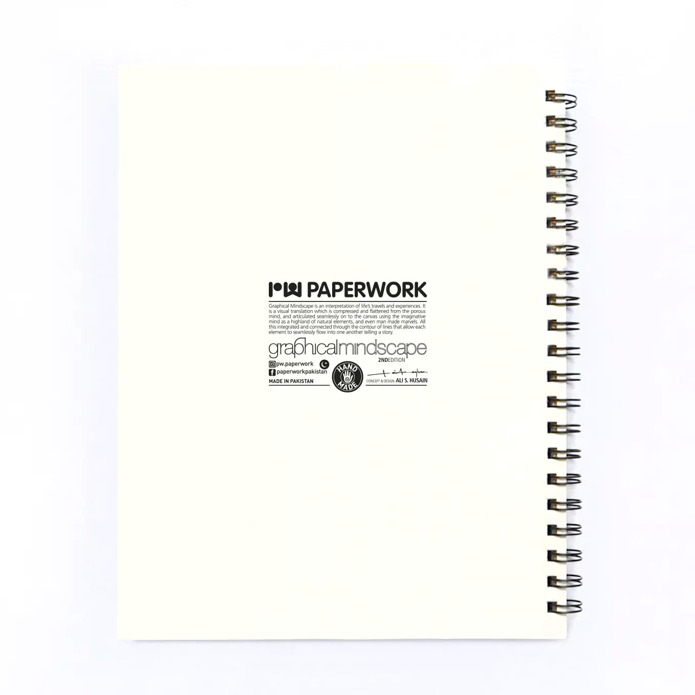 Chirya White Spiral Notebook A4